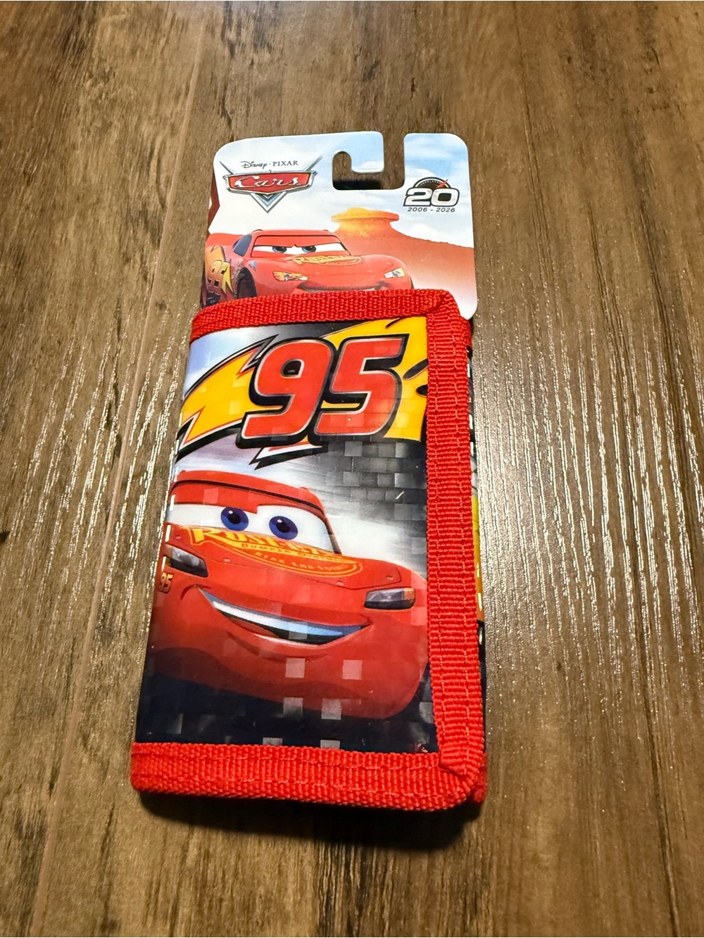 Disney Cars Lightning McQueen Sleeve Wallet in Red and Yellow